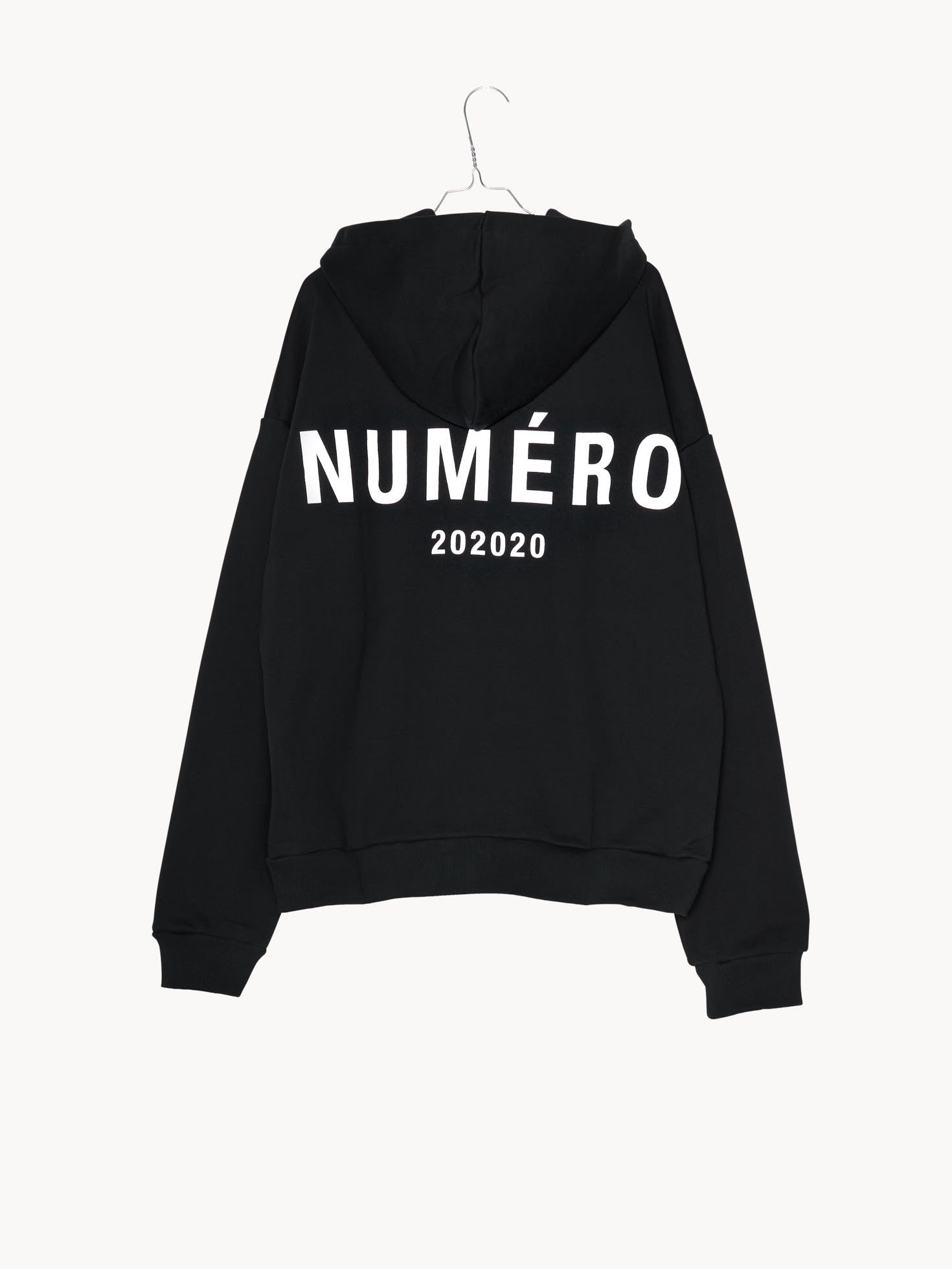 HOODIE OVERSIZED NO. 006 | black with white logo